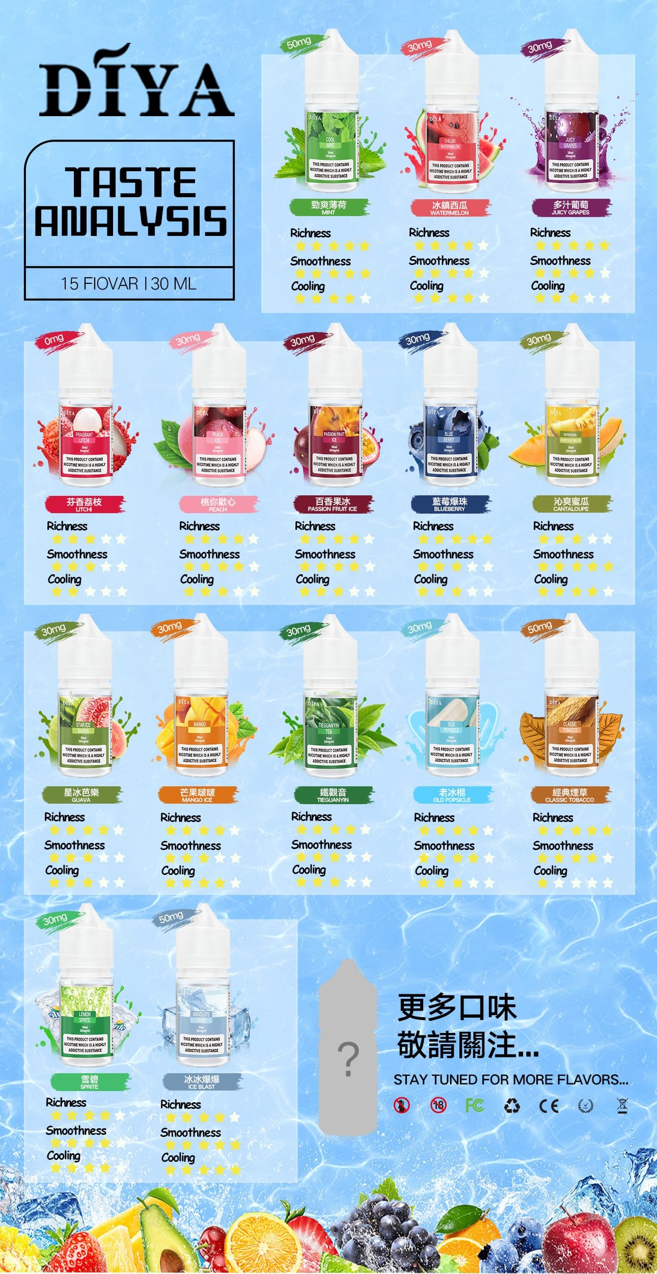 DIYA 叮啞系列煙油 30ML|小煙專用適配多款主機與煙彈|台灣現貨:圖片 2