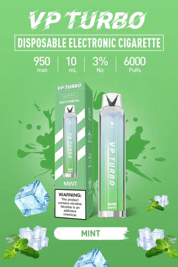 VP Turbo 6000 Puffs拋棄式電子煙|便攜大容量一次性霧化桿:圖片 2