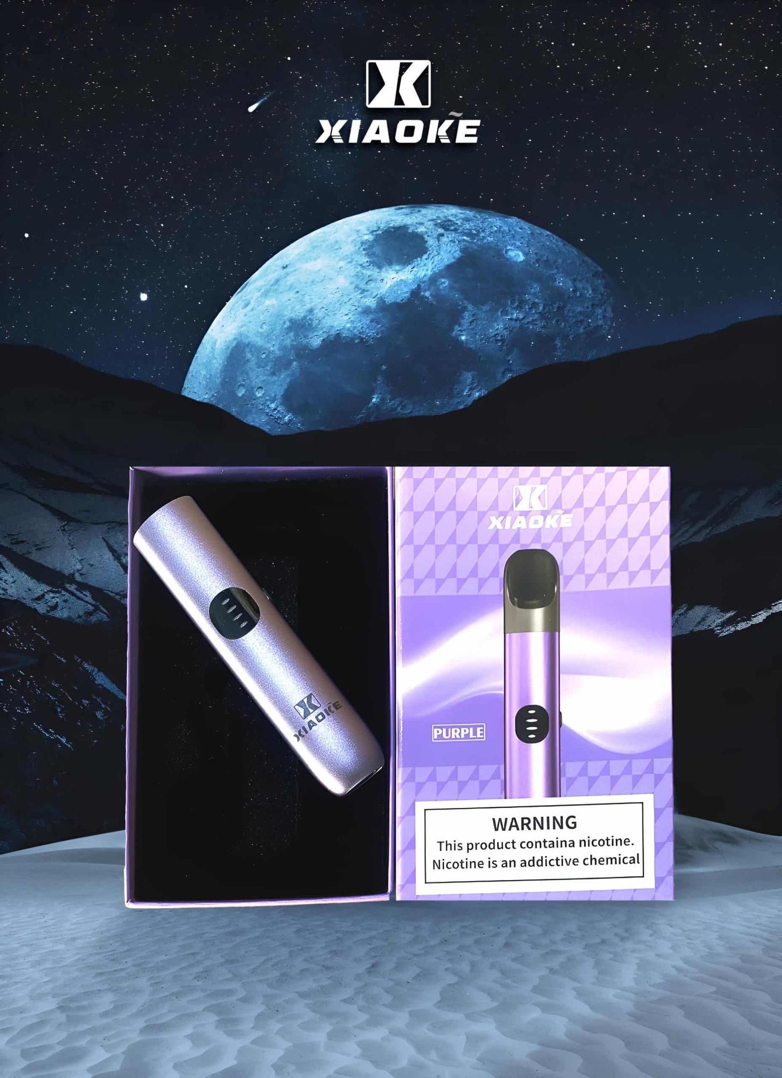 XIAOKE 梟客6代電子煙主機|三檔功率調節・快充長續航|兼容4/5/6代煙彈・炫彩燈效設計:圖片 3