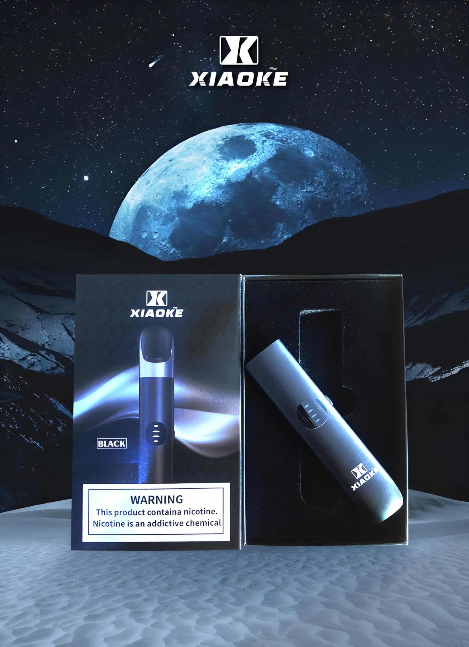 XIAOKE 梟客6代電子煙主機|三檔功率調節・快充長續航|兼容4/5/6代煙彈・炫彩燈效設計:圖片 2